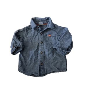 💥☎️ LAST CALL Carter's Jean Dino Button Down Long Sleeve 9M